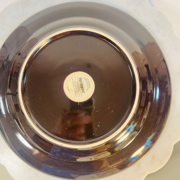 Dinner Plates 11" Pier 1 Imports Reactive Glaze Stoneware Teal Ivory Replacement - Picture 4 of 5